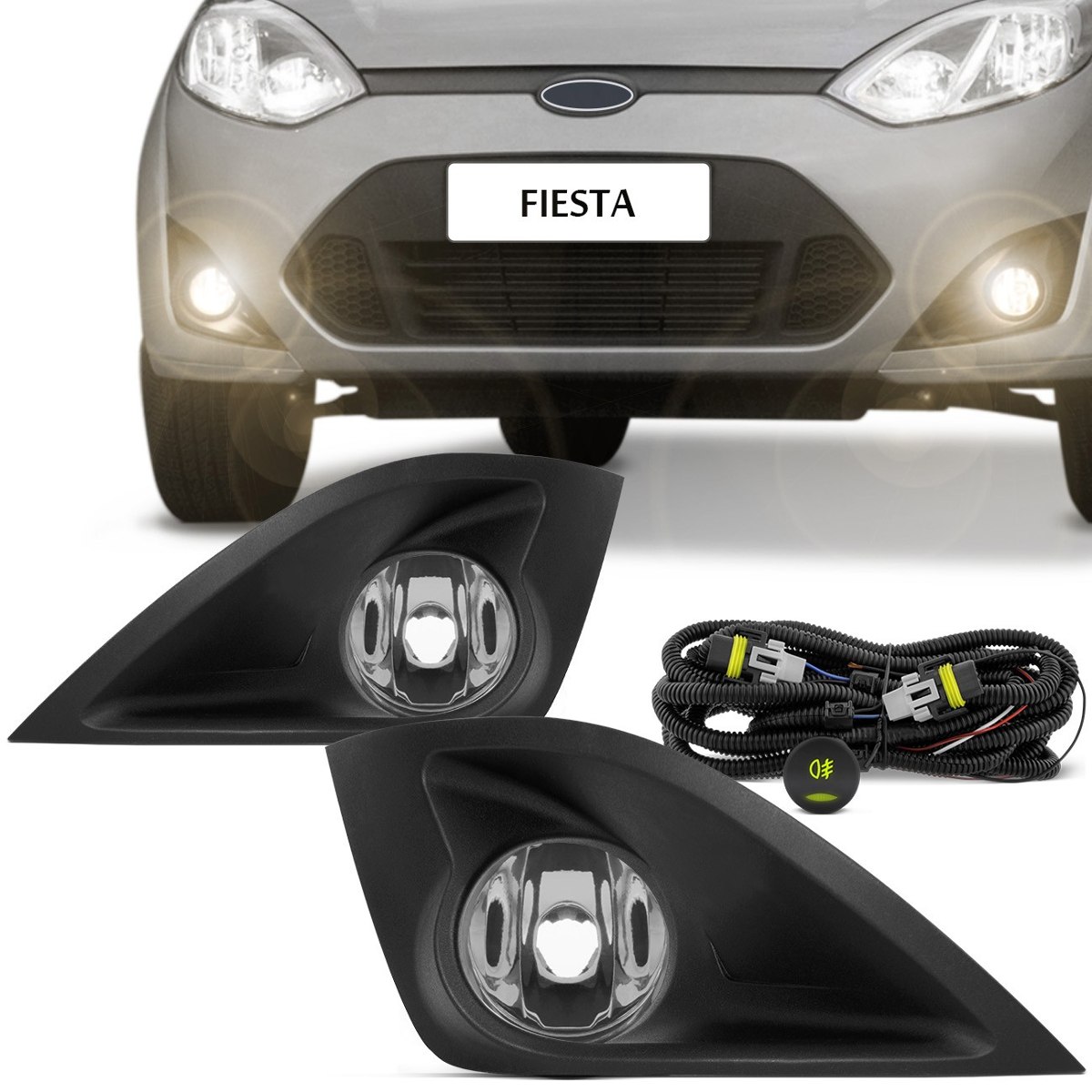 Kit Farol Auxiliar Fiesta 2010 em diante